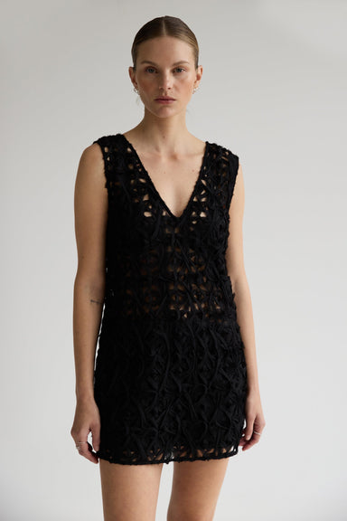 THIRD FORM ETHEREAL MINI DRESS | BLACK