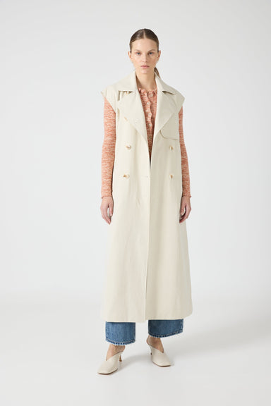 THIRD FORM TRANSIT TRENCH VEST | DUST